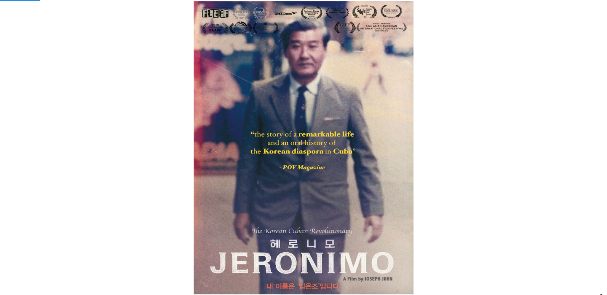 Public Film Screening (Jeronimo) with Director Joseph Juhn